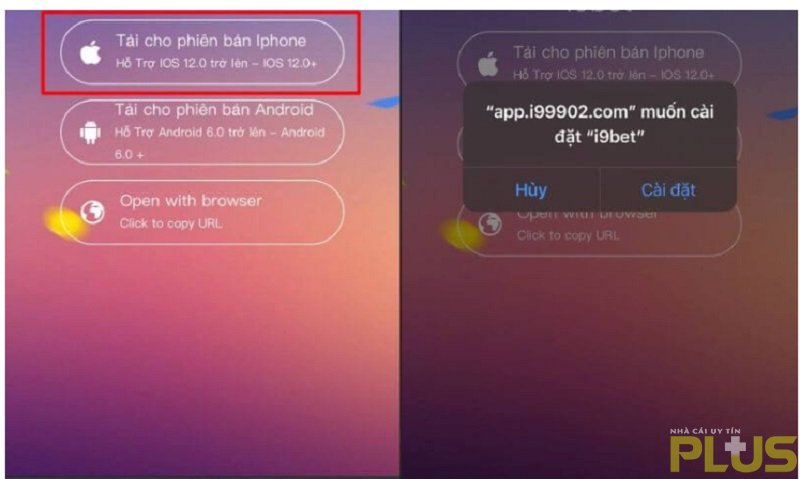 Cach Tai App i9Bet Nha cai uy tin Plus